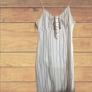 Morrisday the Label strap peep dress. Sz. M